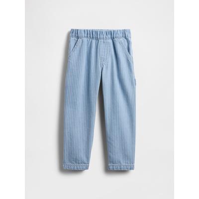 Gap Blue Stripe Pull On Cargo Baggy Jeans (6mths-5yrs)