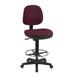 Office Star Products Mid-Back Drafting Chair Upholstered/Metal | 52 H x 21.25 W x 24.75 D in | Wayfair DC800-216