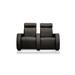 Bass Executive Home Theater Row Seating (Row of 3) Microfiber/Microsuede in Brown | 42 H x 94 W x 36 D in | Wayfair