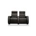 Bass Executive Genuine Leather Home Theater Row Seating (Row of 4) Genuine Leather in Black | 42 H x 123 W x 36 D in | Wayfair