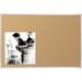 MooreCo Natural Cork Plate Wall Mounted Bulletin Board Cork/Metal in Brown | 18 H x 0.25 D in | Wayfair 303AA-01