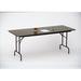 Correll, Inc. Rectangular Adjustable Folding Table Metal in Gray | 32 H x 72 W x 30 D in | Wayfair CFA3072PX-15