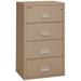 FireKing Fireproof 4-Drawer Vertical File Cabinet Metal/Steel in Brown | 52.75 H x 31.1875 W x 22.125 D in | Wayfair 4-3122-C (taupe) (w/ E-Lock)