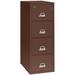 FireKing Fireproof 4-Drawer Vertical File Cabinet Metal/Steel in Brown | 56.1875 H x 19 W x 31.1875 D in | Wayfair 4-1956-2 (brown) (w/ 3006 Lock)