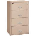 FireKing Fireproof 4-Drawer Vertical File Cabinet Metal/Steel in Brown | 52.75 H x 31.1875 W x 22.125 D in | Wayfair 4-3122-C (champagne)