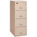 FireKing 4-Drawer Vertical Filing Cabinet Metal/Steel in Brown | 57 H x 21.3125 W x 32.0625 D in | Wayfair 4-2157-2 (champagne) (w/ E-Lock)