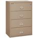 FireKing Fireproof 4-Drawer Vertical Filing Cabinet Metal/Steel in Brown | 52.75 H x 37.5 W x 22.125 D in | Wayfair 4-3822-C (taupe) (w/ E-Lock)