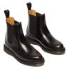 Chelseaboots DR. MARTENS "Flora", Damen, Gr. 42, rot (dunkelrot), Leder, klassisch, Schuhe, Stiefelette, Business Schuh mit Stretcheinsatz