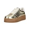 Plateausneaker STEVE MADDEN "STEVE MADDEN Sneaker Lederimitat", Damen, Gr. 37, gold, Lederimitat, casual, Schuhe