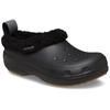 Clog CROCS "Classic Lined Clog Shorty", Herren, Gr. 45, schwarz, Croslite, casual, Schuhe, Regenschuh, Outdoorschuh, Hausschuh mit Warmfutter