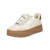 Plateausneaker STEVE MADDEN "STEVE MADDEN Sneaker Leder", Damen, Gr. 39, weiß, Leder, casual, Schuhe