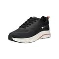 Sneaker TAMARIS "Tamaris Sneaker Lederimitat/Textil", Damen, Gr. 37, schwarz, Lederimitat, Textil, casual, Schuhe