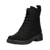 Schnürstiefelette CAPRICE "Caprice Stiefelette Veloursleder", Damen, Gr. 38,5, schwarz, Veloursleder, casual, Schuhe