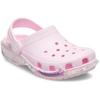 Clog CROCS "Classic Star Sparkle Clog K", Kinder, Gr. 38, rosa, Croslite, Glitzer, casual, Schuhe, Freizeitschuh, Sandale mit coolem Motiv
