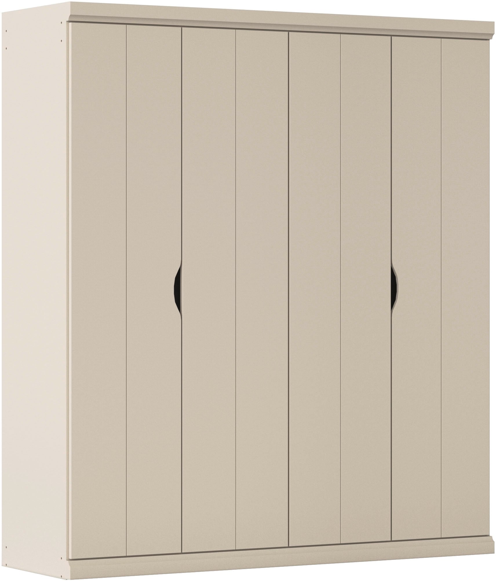 Kleiderschrank RAUCH "Drehtürenschrank Schrank Garderobe Wäscheschrank Schlafzimmer MARLENE", beige (beige (champagner)), B:181cm H:203cm T:56cm, Holzwerkstoff, Schränke, Kleiderschrank, in 3 Breiten 91/136/181 cm im Landhaus-Stil MADE IN GERMANY