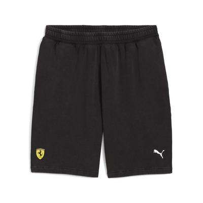 Sporthose PUMA "Scuderia Ferrari Sportswear Sweat-Shorts Herren", Herren, Gr. M, Normalgrößen, schwarz, Obermaterial: 100% Baumwolle; Tasche u2013 Oben: 100% Baumwolle, unifarben, regular fit, Hosen Image