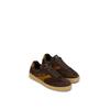 Sneaker MARC O'POLO "COURT", Damen, Gr. 40, dunkelbraun, karamell, Veloursleder, sportlich, Schuhe, Retro-Sneaker, Schnürschuh, Halbschuh mit herausnehmbarer Innensohle