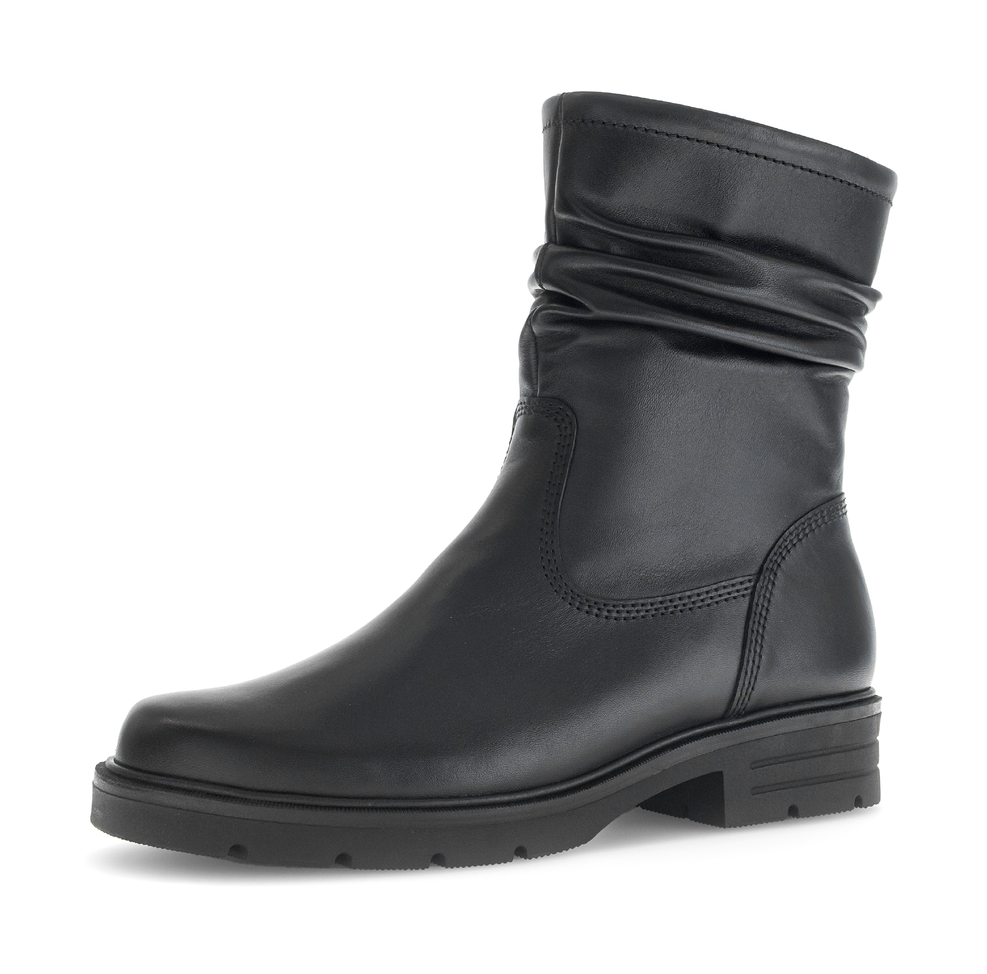 Stiefelette GABOR, Damen, Gr. 41, schwarz, Kalbsleder, unifarben, Schuhe, Blockabsatz, Herbstboots mit zweckmäßigem Innenreißverschluss