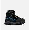 Wanderschuh COLUMBIA "CRESTWOOD™ MID WATERPROOF", Gr. 38,5, schwarz, skylight, Mesh, Synthetik, sportlich, Schuhe, wasserdicht
