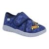 Hausschuh RICHTER "Mailo WMS: Mittel", Kinder, Gr. 30, blau, Baumwolle, kontrastfarbene Details, casual, Schuhe, Klettschuh mit WMS, Größenschablone zum Download