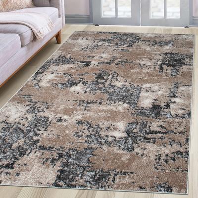 Teppich OTTO HOME "Janory, Marmor-Optik" Gr. 7, braun, B:240cm H:9mm L:320cm, Kunstfaser, Teppiche, mit besonders weichem Flor, Kurzflor, modernes Design Image