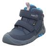 Klettboot SUPERFIT "TRACE WMS: Mittel", Kinder, Gr. 27, blau, Lederimitat, Polyester, sportlich, Schuhe, Trekkingboot mit Wechselfußbett, Größenschablone zum Download