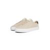 Sneaker TOMMY HILFIGER "PREMIUM DRESS CUPSOLE SUEDE", Herren, Gr. 43, beige, Veloursleder, sportlich, Schuhe, Freizeitschuh, Halbschuh, Schnürer mit seitlicher Logoprägung