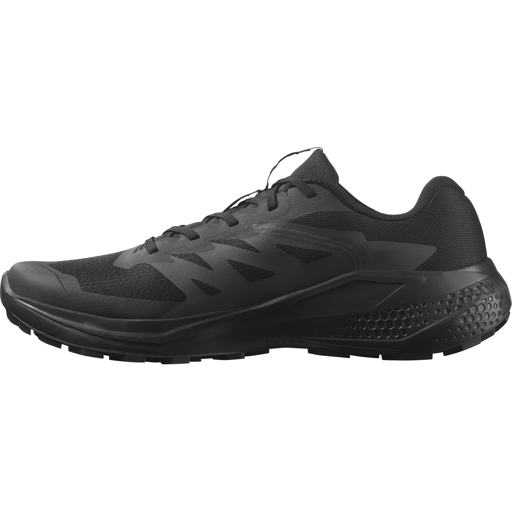 Laufschuh SALOMON "ALPHAGLIDE", Herren, Gr. 45, schwarz, asphalt, schwarz, Synthetik, Textil, Schuhe Laufschuh