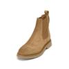 Chelseaboots MARC O'POLO "aus weichem Veloursleder", Damen, Gr. 39, braun (mid braun), Obermaterial: 100% Leder (Rind), unifarben, Schuhe