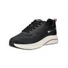 Sneaker TAMARIS "Tamaris Sneaker Lederimitat/Textil", Damen, Gr. 41, schwarz, Lederimitat, Textil, casual, Schuhe