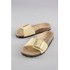 Pantolette ANISTON SHOES, Damen, Gr. 37, gelb (hellgelb), Veloursleder, klassisch, Schuhe, Hausschuh, Sommerschuh, Schlappen - NEUE KOLLEKTION