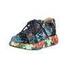 Sneaker LAURA VITA "LAURA VITA Sneaker Leder/Textil", Damen, Gr. 41, lila (indigo), Leder, Textil, casual, Schuhe