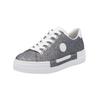 Plateausneaker RIEKER "Rieker Sneaker Synthetik", Damen, Gr. 39, weiß (silber, weiß), Synthetik, casual, Schuhe
