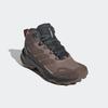 Wanderschuh ADIDAS TERREX "TERREX SKYCHASER AX5 MID GORE-TEX E", Gr. 41, trace braun, earth strata, semi impact orange, Synthetik, Textil, sportlich, Schuhe, wasserdicht