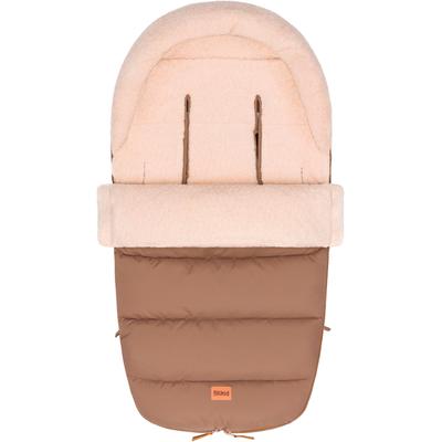 Fußsack FILLIKID "Atlas, Winterfußsack", Baby, grau (taupe), Polyester, Fußsäcke, mit Teddy-Plüsch