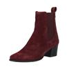 Stiefelette CAPRICE "Caprice Stiefelette Veloursleder", Damen, Gr. 38, rot (bordeaux), Veloursleder, casual, Schuhe