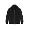 Bomberjacke BOSS ORANGE "Jonier", Herren, Gr. 50, schwarz (schwarz001), Obermaterial: 100% Schafsleder, unifarben, casual, Langarm Rippbündchen, Jacken, aus Velourleder, abnehmbarer Kragen