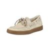 Bootsschuh PAUL GREEN "Paul Green Halbschuhe Veloursleder", Damen, Gr. 38,5, beige, Veloursleder, casual, Schuhe