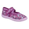 Hausschuh RICHTER "Mia WMS: Mittel", Kinder, Gr. 27, rosa, Baumwolle, geblümt, casual, Schuhe, Kindergartenschuhe mit WMS, Größenschablone zum Download