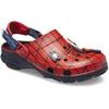 Clog CROCS "Spider Man All Terrain Clog K", Kinder, Gr. 33, blau (navy, rot), Croslite, kontrastfarbene Details, casual, Schuhe, Sommerschuh, Sandale, Kinderschuh mit Spider-Man Motiv