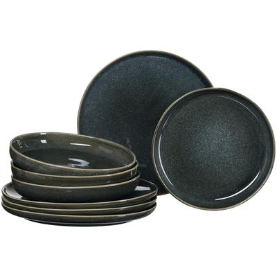 Tafelservice RITZENHOFF & BREKER "Eda", grau, 8 tlg., Steingut, Geschirr-Sets, aus Steingut für 4 Personen Image