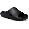 Pantolette CROCS "Mellow Recovery Slide", Herren, Gr. 38, schwarz, Croslite, unifarben, casual, Schuhe, Badeschuh, Pool Slide, Sommerschuh mit Fußbett