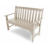 POLYWOOD® Vineyard 48" Patio Bench Plastic in Brown | 35.25 H x 24 D in | Wayfair GNB48SA