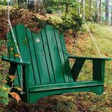 Uwharrie Chair Original Porch Swing Wood in Yellow | Wayfair 1052-073-Wash