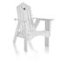 Uwharrie Chair Original Wood Adirondack Chair in White | 45.5 H x 33 W x 36 D in | Wayfair 1011-014