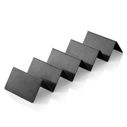 Snackpresenter mit 4 Ablagen, 35 x 10 x 5 cm, schwarz, Edelstahl, PVD-Beschichtung Image