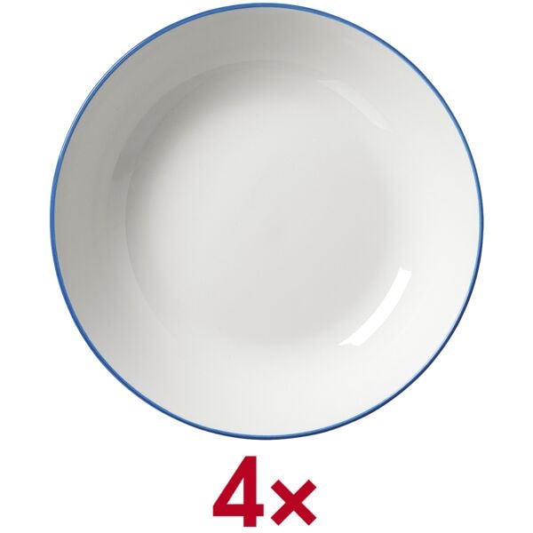 Ritzenhoff & Breker 4-tlg. Suppenteller-Set »Adela« 20cm blau, 20x4.5 cm