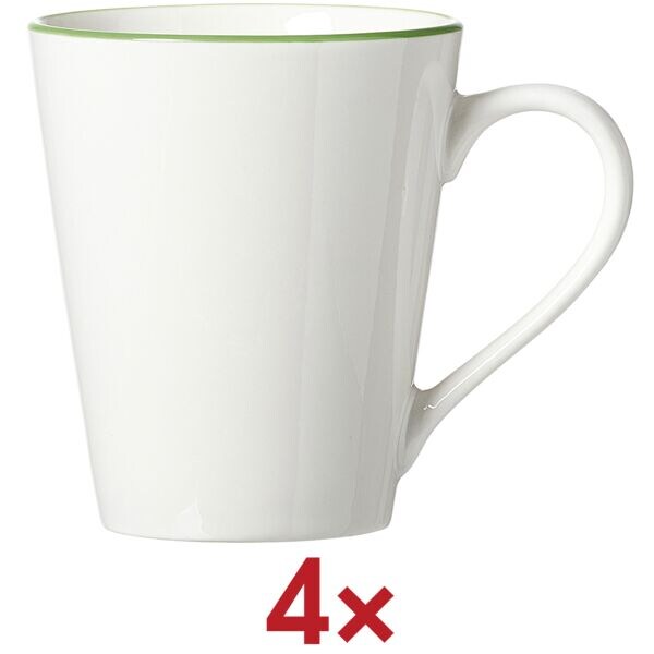 Ritzenhoff & Breker 4-tlg. Becherset »Adela« 300 ml grün, 9x10 cm