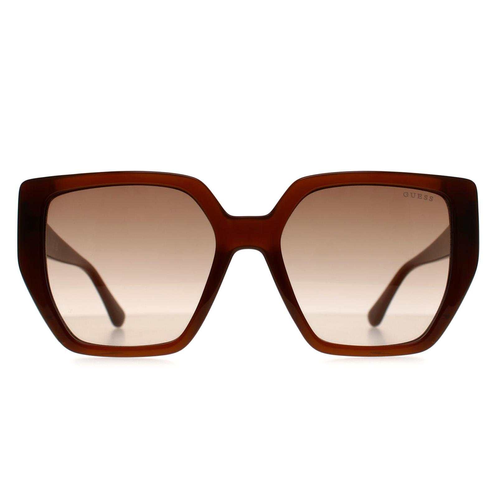 Guess GF6178 45B glÃ¤nzend hellbraun braun Farbverlauf Sonnenbrille Image