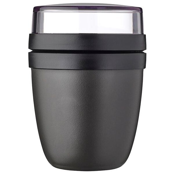MEPAL 2-tlg. Speisebehälter »Ellipse mini« 0,3 + 0,12 l schwarz, 9.1x12.8 cm Image